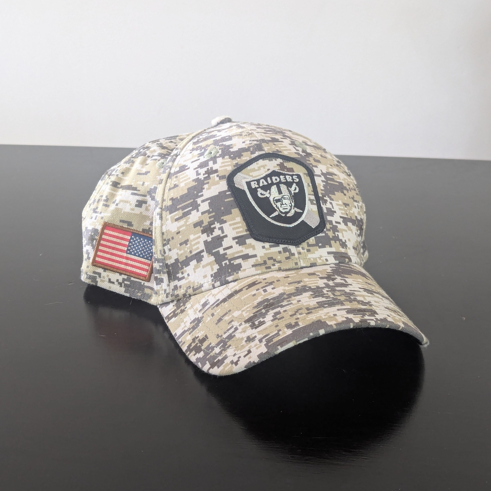 Raiders NFL New Era Hat Camo M/L